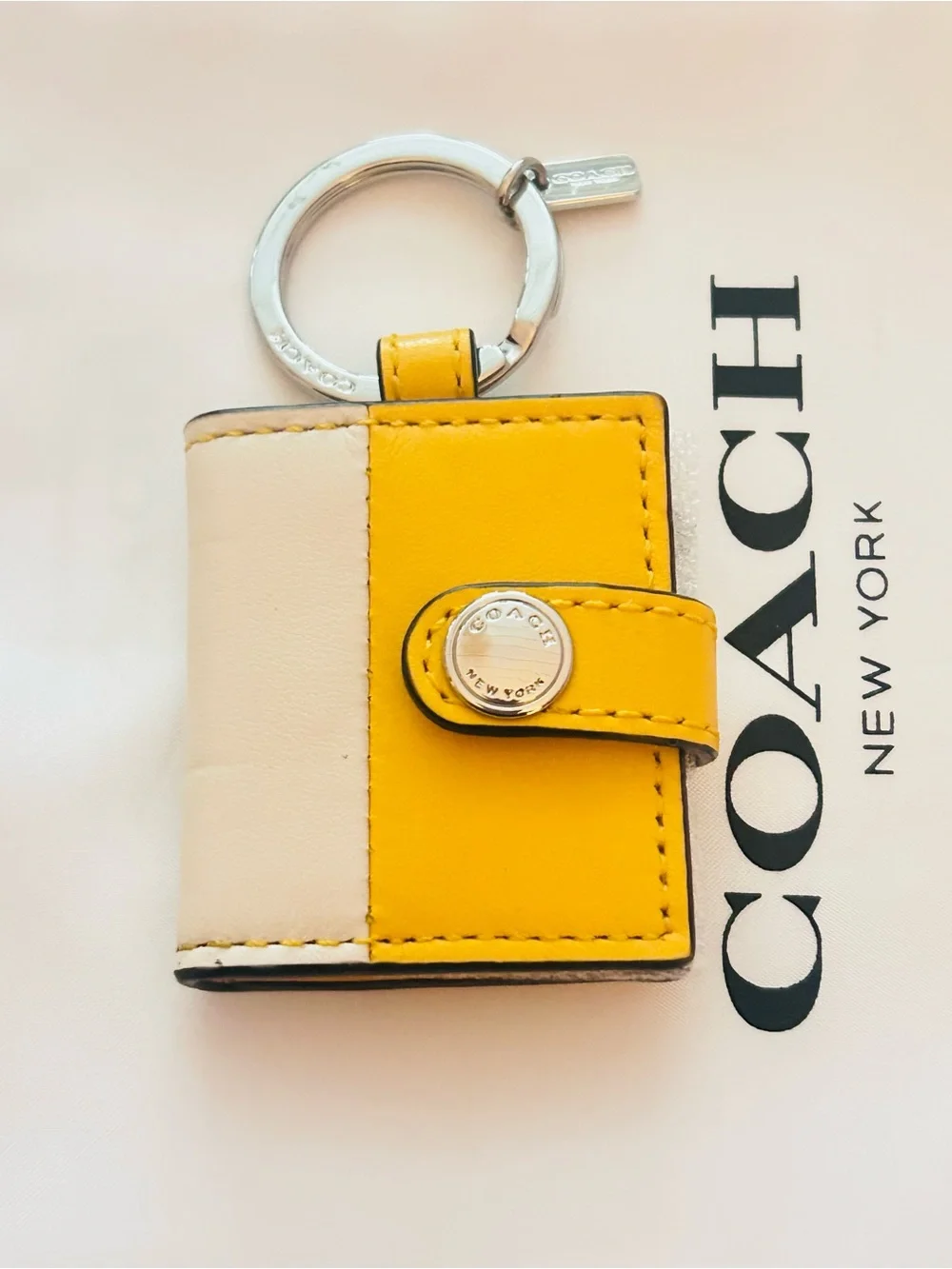 NWOT RARE Coach Picture Frame Keychain/ Bag Charm